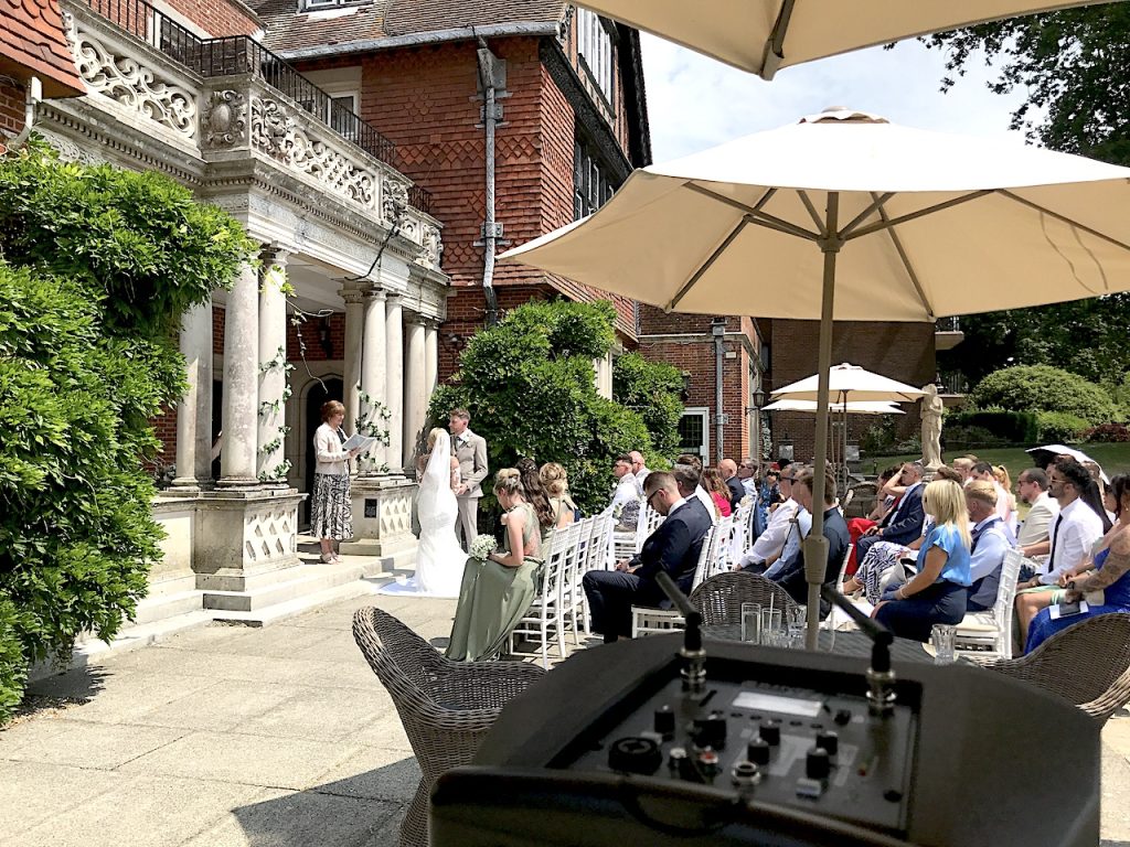 the niki lymignton hotel wedding ceremony dj